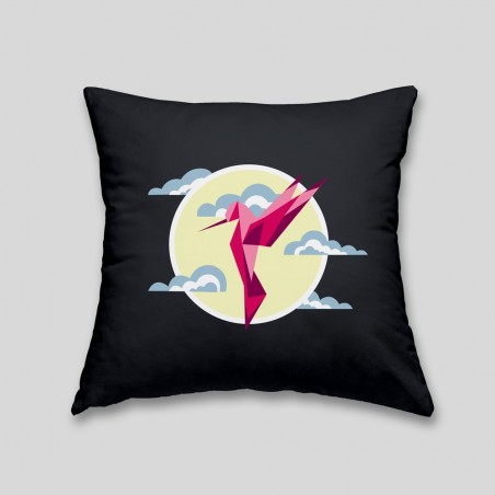 Hummingbird cushion - Cushion with removable cover and invisible zip on the back. 32x32cm -. 22,87 €
