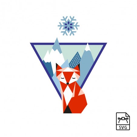 Mountain fox - Vector graphics - Vector graphic, format: svg. Download for personal, private and non-commercial use. -. 10,89 €