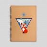 Mountain fox notebook - 120 sheets notebook with hard cover made of recycled cardboard. 16x22cm -. 15,61 €